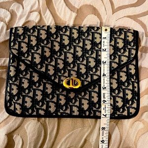 Vintage Authentic Christian Dior envelope clutch purse